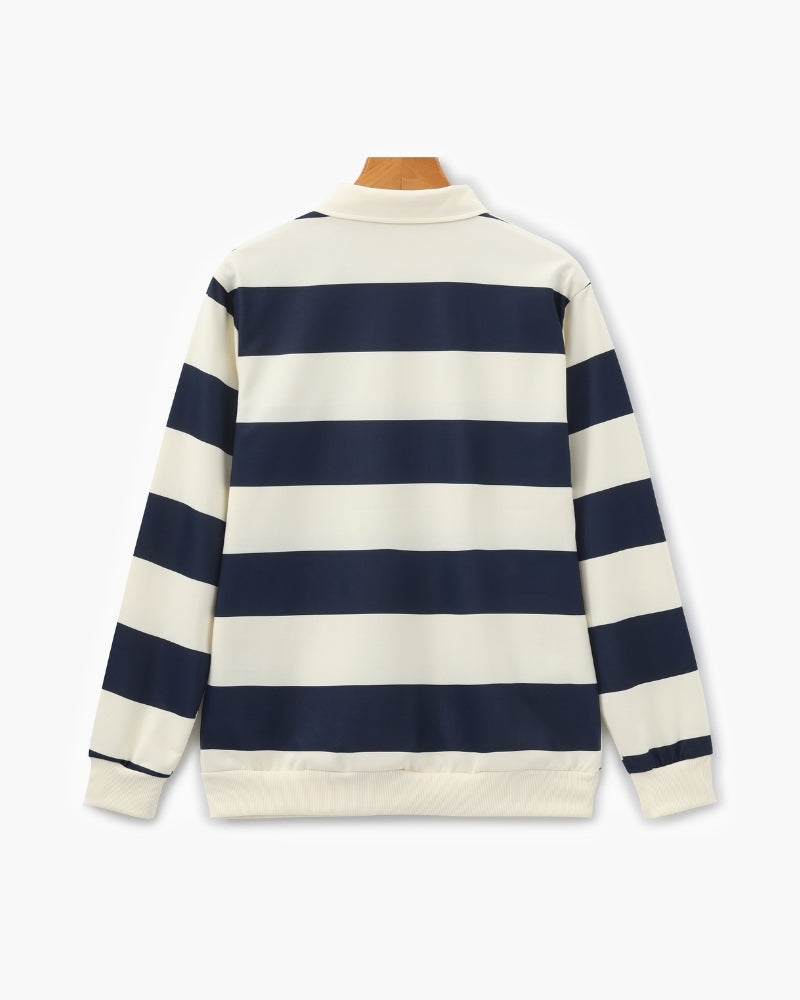 Vintage Stripe Rugby Polo