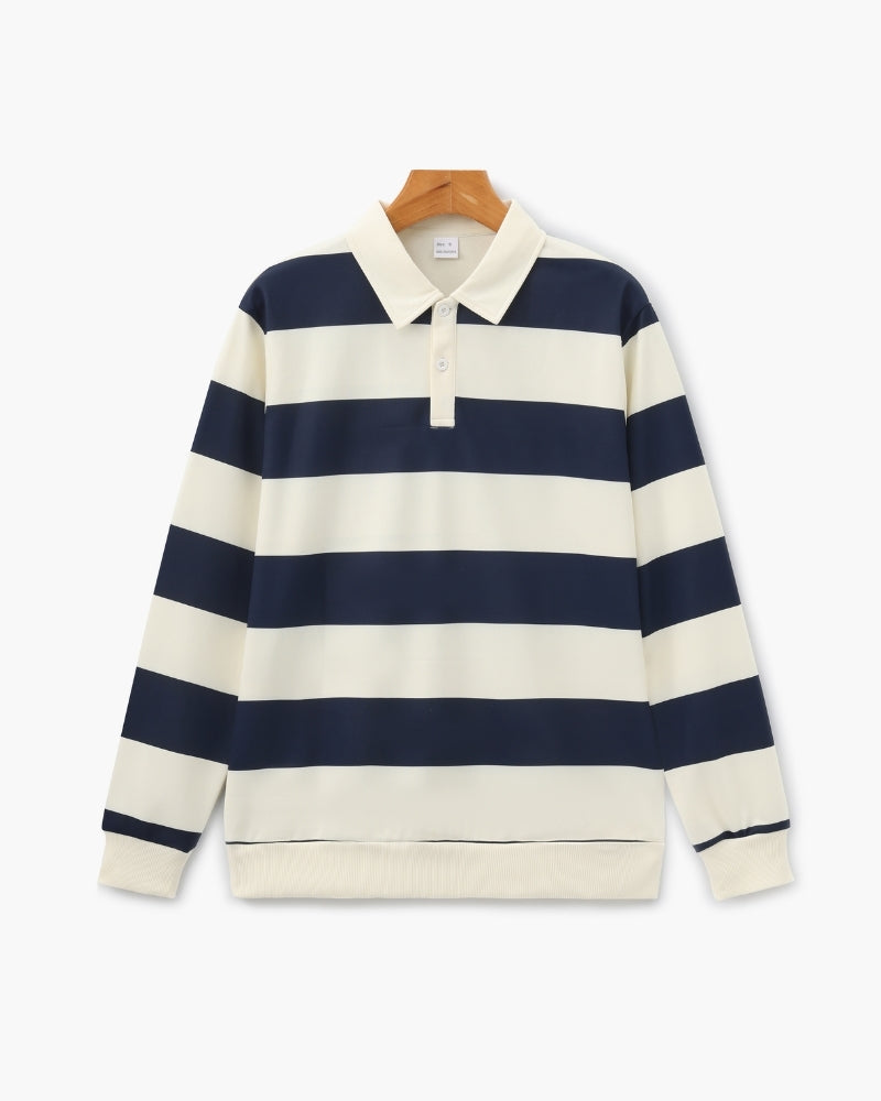 Vintage Stripe Rugby Polo